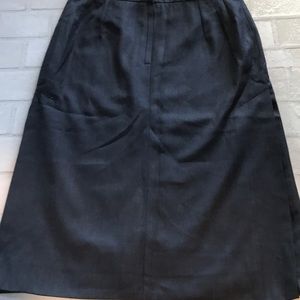 TITLE A BLUE CANCEL SKIRT WITH SIDE SLITS